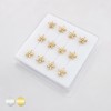 DIMENSIONAL MULTI CZ STAR POLISH 316L SURGICAL STEEL L-SHAPE NOSE BOX